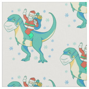 kerstmis dinosaur gezichtsmasker santa stof