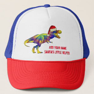 Kerstmis Dinosaur Grappige Santa Citaat Trucker Pet