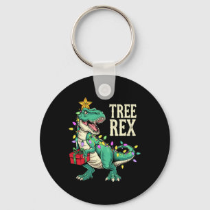 Kerstmis Dinosaurus Boom Rex Pyjama Heren Jongens Sleutelhanger