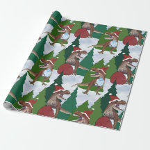 Kerstmis Dinosaurus T-Rex Kerstman