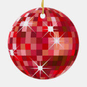 Kerstmis Disco Ball Ornament (Achterkant)