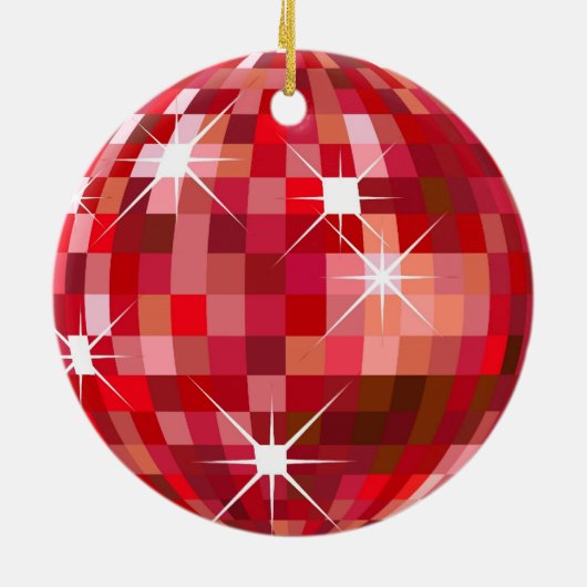 Kerstmis Disco Ball Ornament (Achterkant)