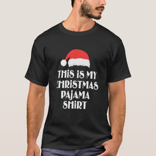 Kerstmis Dit is mijn kerstpajama grappige kerst T-shirt (Voorkant)