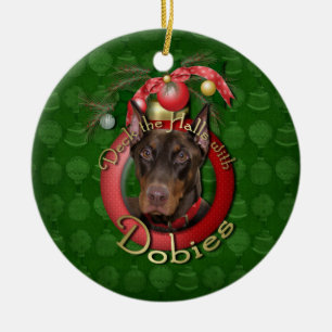 Kerstmis - Dobies - Rocky Keramisch Ornament