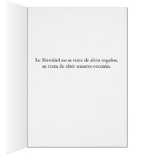 Kerstmis Dochter Familie Spaans Gelukkig Kerstfees (Binnen (Rechts))