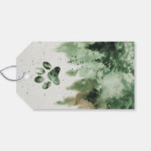 Kerstmis - Dog Party, St. Bernard Dog Santa Cadeaulabel (Achterkant Horizontaal)