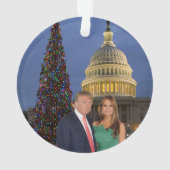 Kerstmis: Donald en Melania Ornament (achterkant)