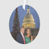 Kerstmis: Donald en Melania Ornament (voorkant)