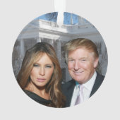 Kerstmis: Donald en Melania Ornament (achterkant)