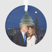 Kerstmis: Donald en Melania Ornament (achterkant)