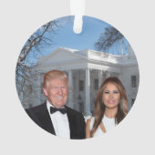 Kerstmis: Donald en Melania Ornament (achterkant)
