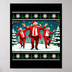Kerstmis Donald Trump President 2024 Dansen Grappi Poster