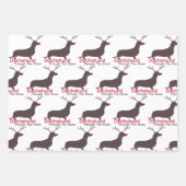 Kerstmis door de sneeuw inpakpapier vel (Voorkant 3)