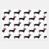 Kerstmis door de sneeuw inpakpapier vel (Voorkant)