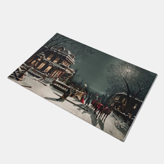 Kerstmis door Joseph Hoover en Sons Deurmat (Schuin)