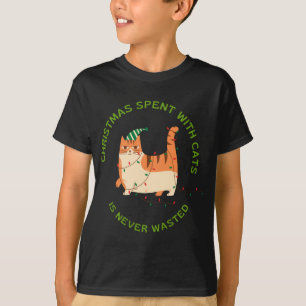 Kerstmis doorgebracht met Katten is nooit verspild T-shirt