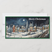 Kerstmis Dorp plat kaart (Voorkant)