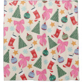 Kerstmis Douchegordijn (Voorkant)