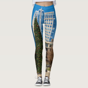 Kerstmis Downtown Dallas Leggings