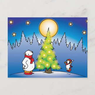 Kerstmis draagt feestdagenkaart