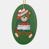 Kerstmis draagt keramisch ornament (Links)