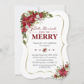 Kerstmis, Drink van goudvlees en vrolijkheid Kaart