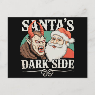 Kerstmis Duistere Kant Krampus Krampusnacht Feestdagenkaart