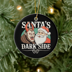 Kerstmis duistere kant Krampus Krampusnacht Kerstm Keramisch Ornament