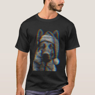Kerstmis Duitse Herders Muziekfestivals Ravers E T-shirt