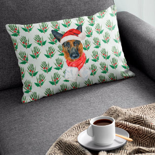 Kerstmis Duitse Herdersden Pine Kerst Decoratie Accent Kussen