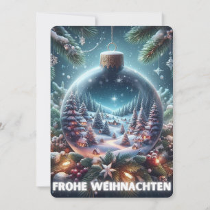 Kerstmis Duitsland Prettig Kerstfeest Kerstkaart