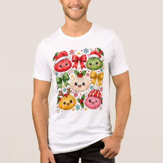 Kerstmis Dumpling Shirt, Kawaii Dumpling Tri-Blend Shirt