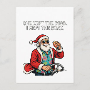 Kerstmis Echtscheiding Bewaring Humor Grappig Vaka Briefkaart