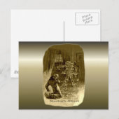 Kerstmis: een kerstkarol feestdagenkaart (Voorkant / Achterkant)