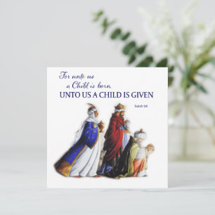Kerstmis Een kind is ons gegeven Feestdagenkaart