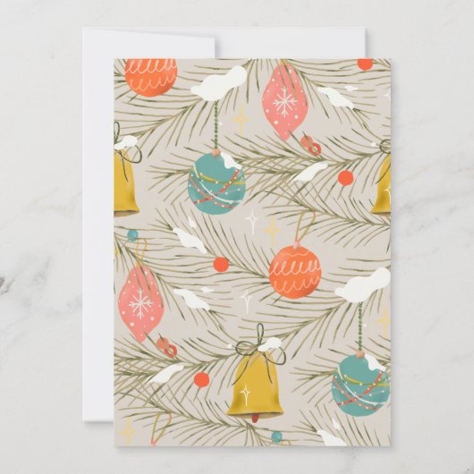 Kerstmis Een vrolijke babyborrel Kaart (Achterkant)