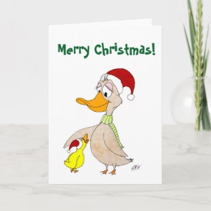 Kerstmis: Eenden Feestdagen Kaart