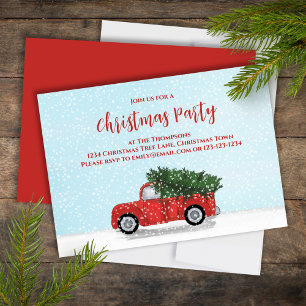 Kerstmis Eenvoudig Schattig Winter Vintage Rode Tr Kaart