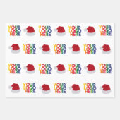 Kerstmis Eenvoudig Zakelijk Logo Kerstmannenhoed Inpakpapier Vel (Voorkant 2)