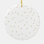 Kerstmis eerste kersthuwelijk keramisch ornament (Achterkant)