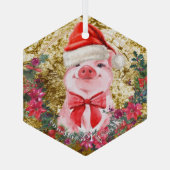 Kerstmis, eerste Kerstmis, eerste kerstdag, eerste Glas Ornament (Achterkant)