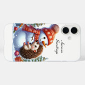 Kerstmis egel aanpasbaar Case-Mate iPhone case (Achterkant (horizontaal))