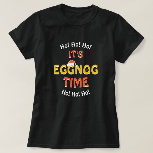 Kerstmis eggnog grap tshirt (Design voorkant)