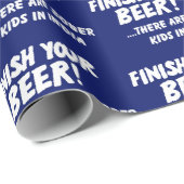 Kerstmis EIND JE BEER xmas humor Cadeaupapier (Rol Hoek)