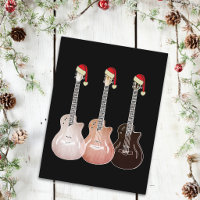 Kerstmis Elektrische Gitaren Vintage Festive Retro