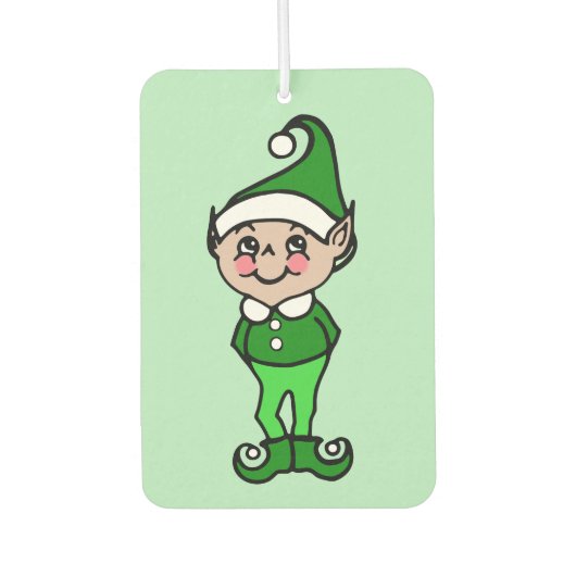 Kerstmis Elf Air Freshener Luchtverfrisser (Voorkant)
