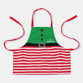 Kerstmis Elf Apron Schort (Voorkant)