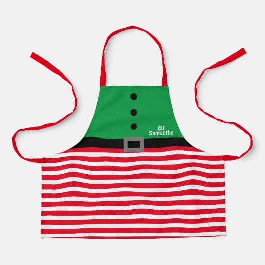 Kerstmis Elf Apron Schort (Voorkant)