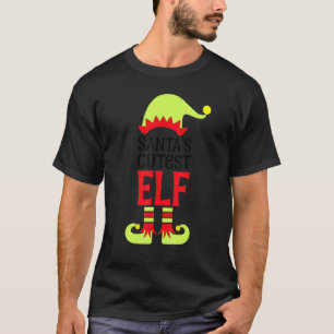Kerstmis Elf Cutest Elf Cute Elf Santa's Elf Colo T-shirt