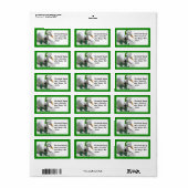 Kerstmis Elf Duck - Santa's Helper Etiket (Full Sheet)